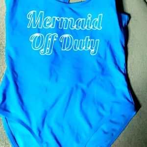 Mermaid on duty one piece bikini size Small